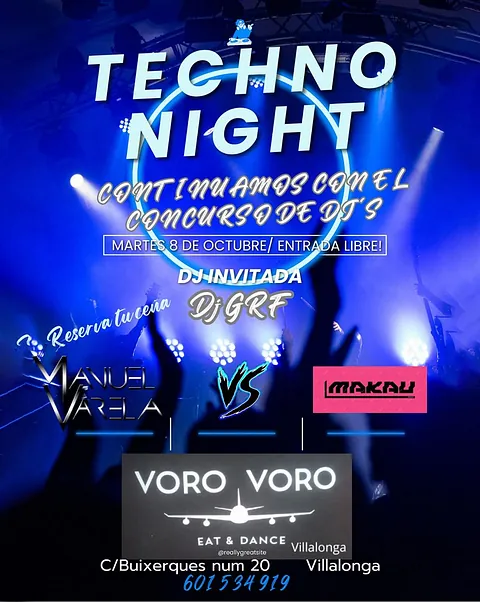 Pub Voro voro eat&dance techno night